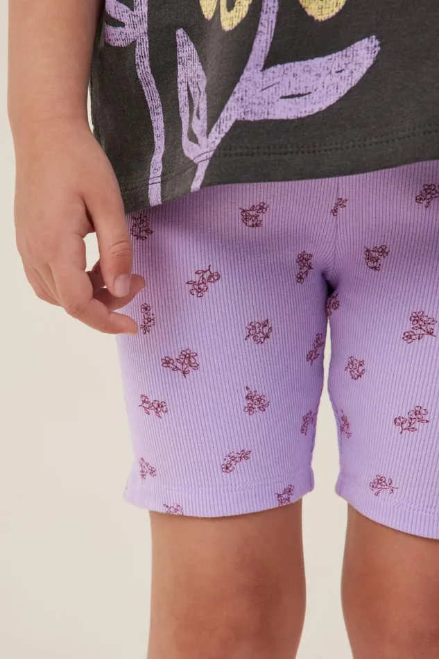 Hailey Bike Short Lilac Dropbetsy Ditsy Girls Cotton On Shorts Skirts and Playsuits Hailey Bike Short Lilac Dropbetsy Ditsy Girls Cotton On Shorts Skirts and Playsuits