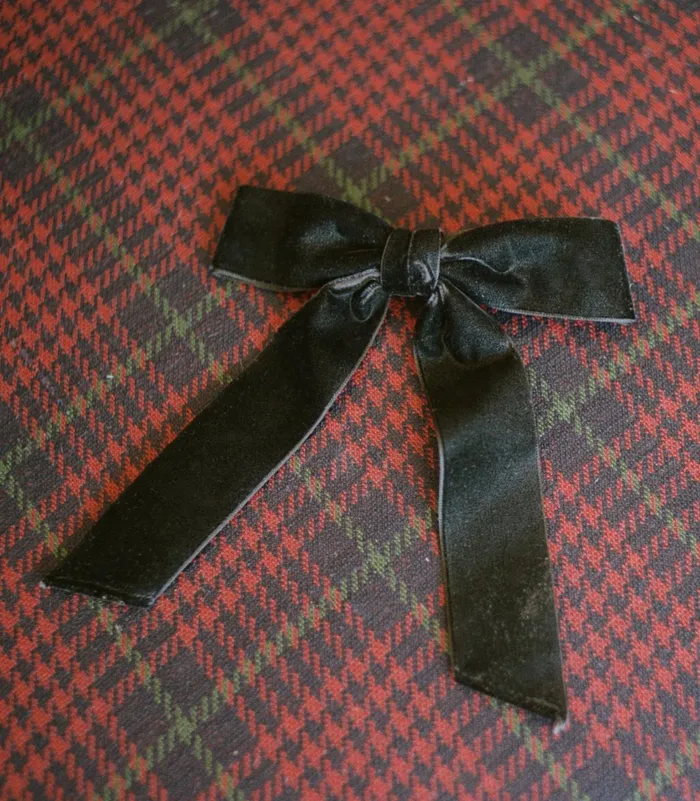 Hair Accessories Women DEN Lala Bow Barette Black Velvet Hair Accessories Women DEN Lala Bow Barette Black Velvet