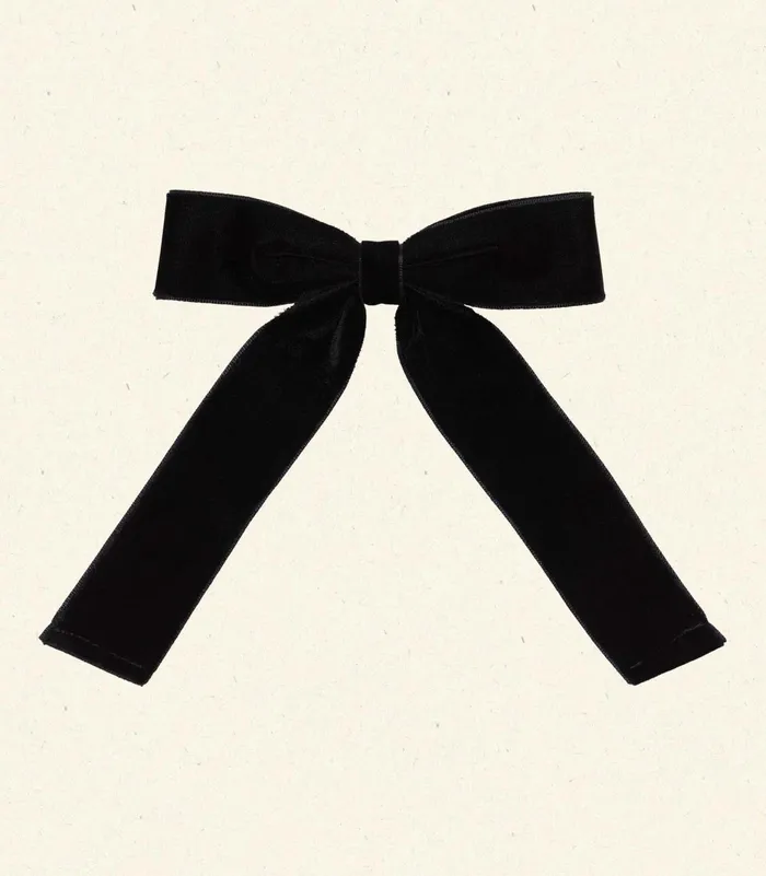 Hair Accessories Women DEN Lala Bow Barette Black Velvet Hair Accessories Women DEN Lala Bow Barette Black Velvet