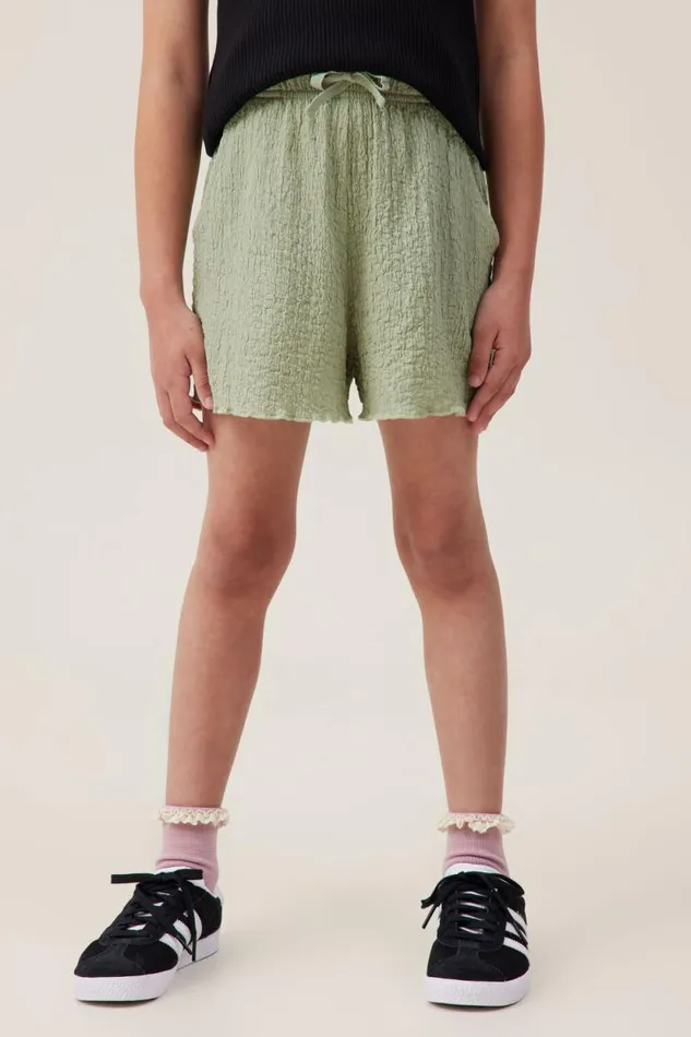 Hallie Short Deep Sage Girls Cotton On Shorts Skirts and Playsuits