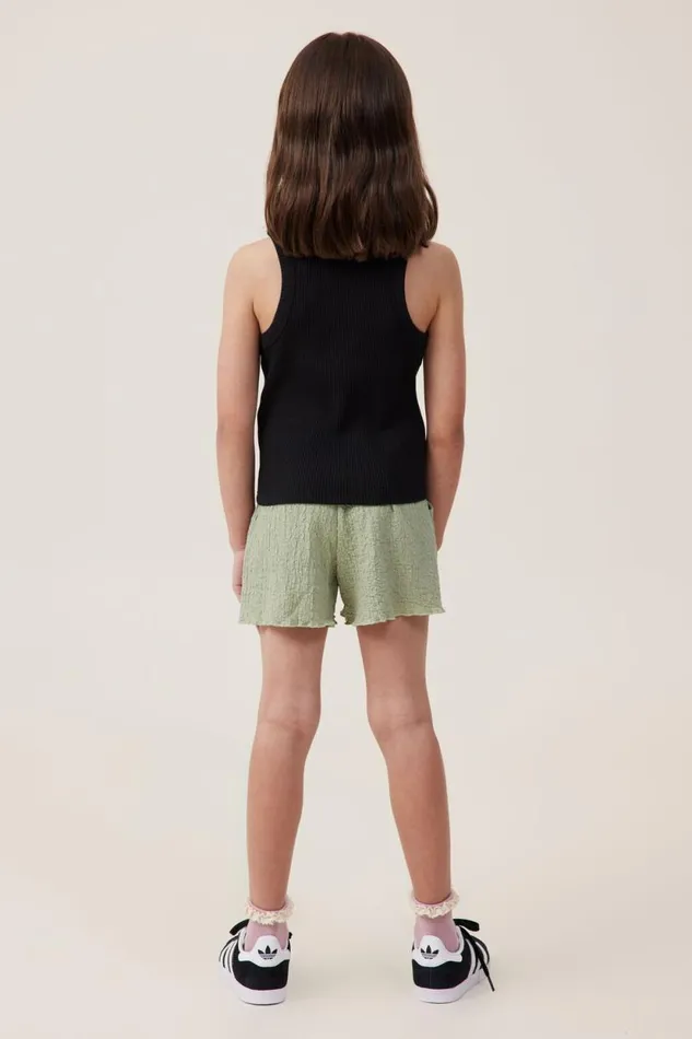 Hallie Short Deep Sage Girls Cotton On Shorts Skirts and Playsuits