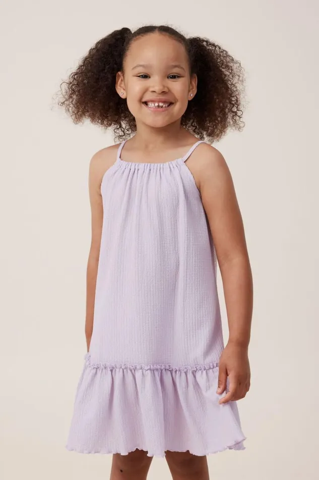 Hallie Tiered Dress Lilac Drop Girls Cotton On Dresses