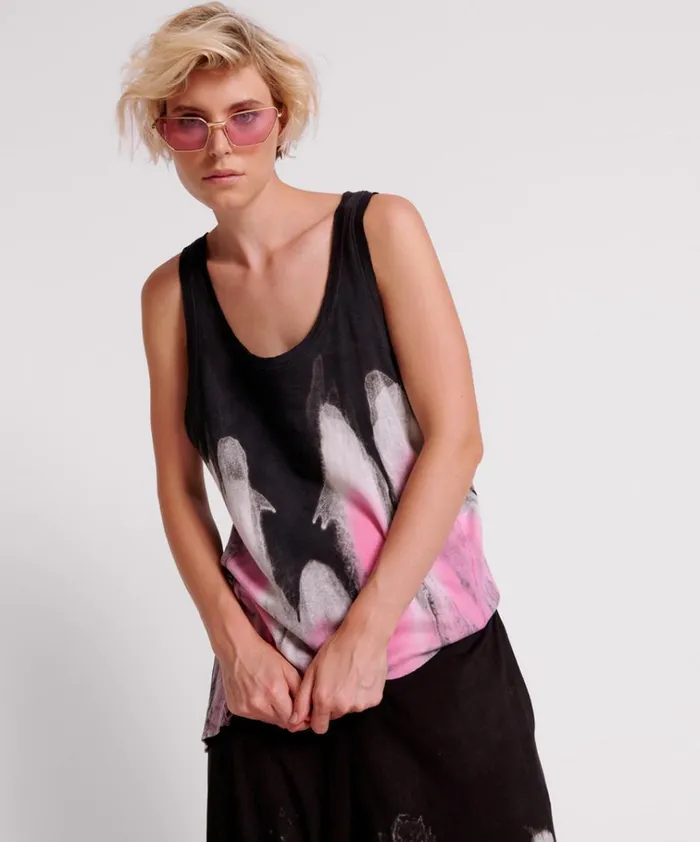 HAND DYED ICECREAM DADDIO SINGLET Women One Teaspoon Tees and Tanks