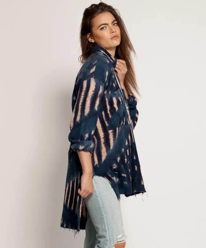 HAND TIE DYE SANTORINI SHIRT Women One Teaspoon Shirts HAND TIE DYE SANTORINI SHIRT Women One Teaspoon Shirts