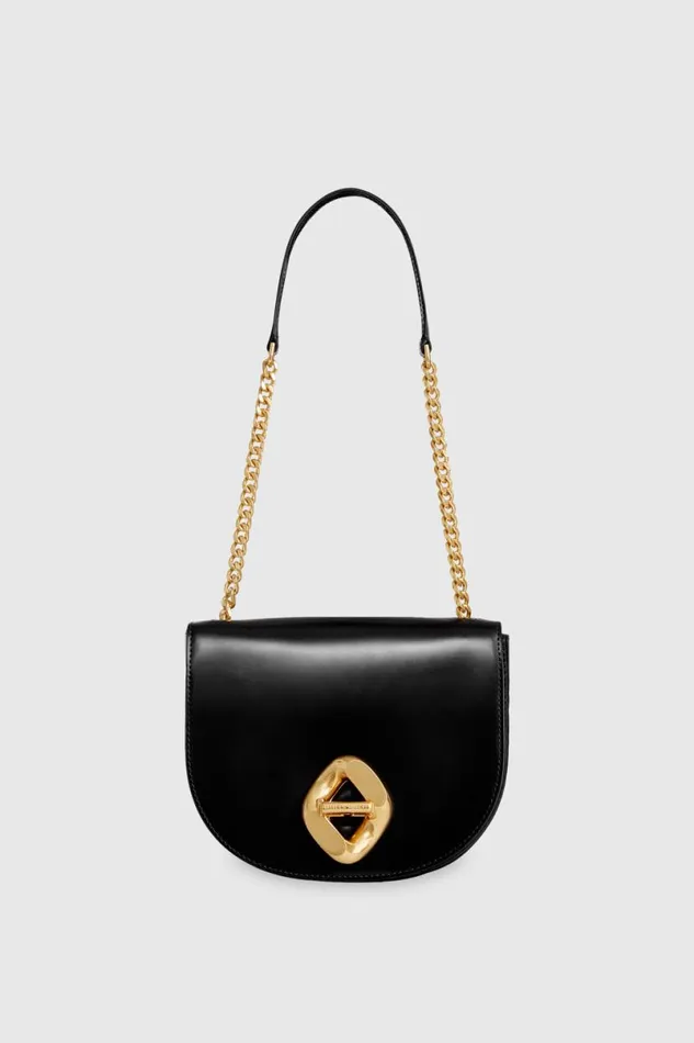 Handbags Crossbody Bags Rebecca Minkoff G Mini Saddle Blackantique Brass