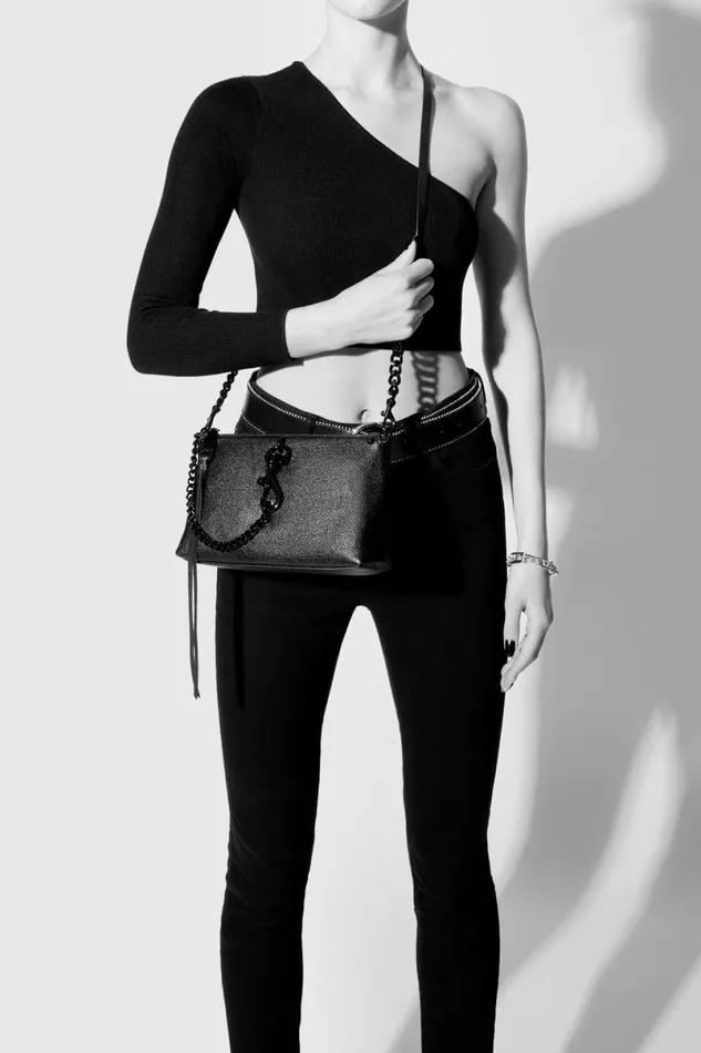Handbags Crossbody Bags Rebecca Minkoff Megan Crossbody Rochergunmetal
