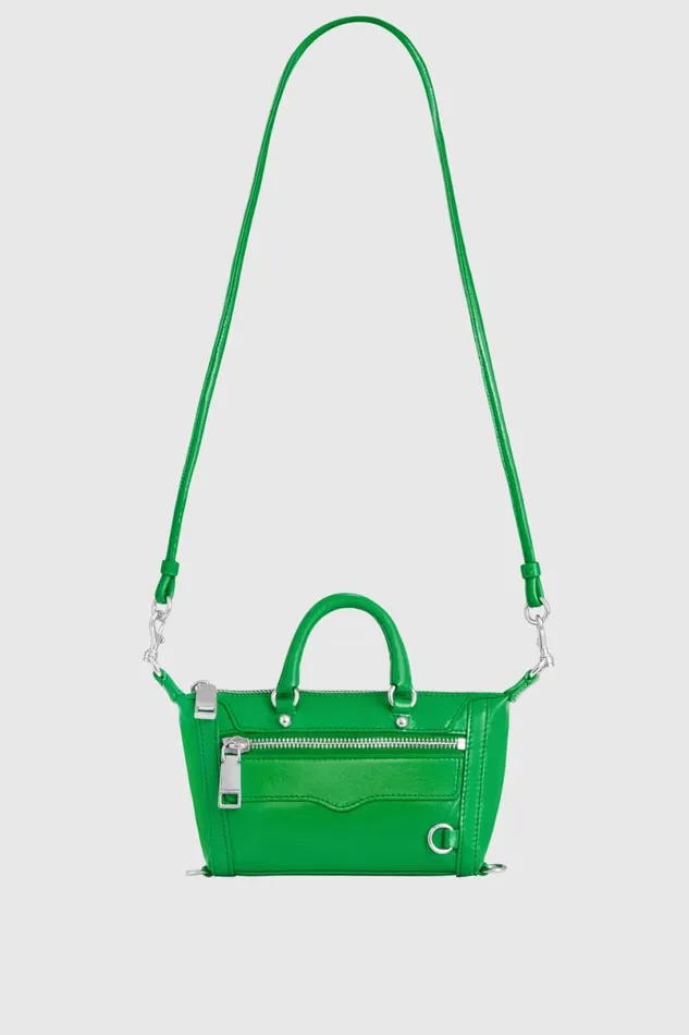 Handbags Crossbody Bags Rebecca Minkoff Micro Mini MAB Acid Greensilver