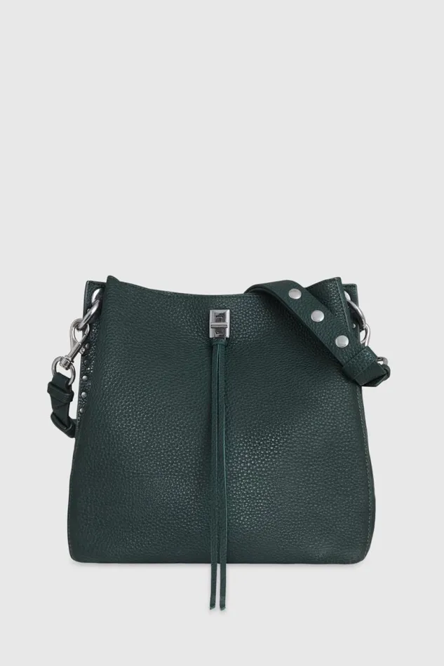 Handbags Shoulder Bags Rebecca Minkoff Darren Shoulder Bag Deep Jadegunmetal
