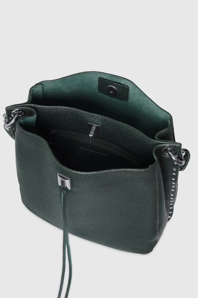 Handbags Shoulder Bags Rebecca Minkoff Darren Shoulder Bag Deep Jadegunmetal Handbags Shoulder Bags Rebecca Minkoff Darren Shoulder Bag Deep Jadegunmetal
