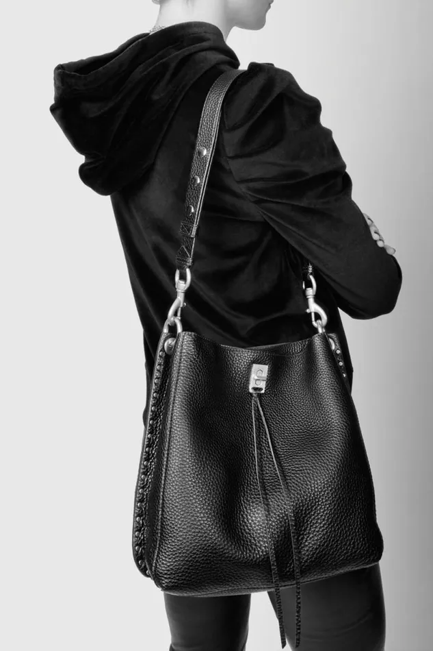 Handbags Shoulder Bags Rebecca Minkoff Darren Shoulder Bag Deep Jadegunmetal Handbags Shoulder Bags Rebecca Minkoff Darren Shoulder Bag Deep Jadegunmetal
