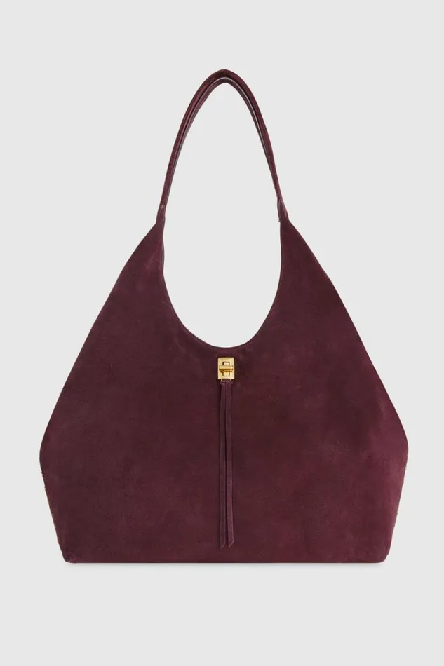 Handbags Shoulder Bags Rebecca Minkoff Darren Signature Carryall Garnet