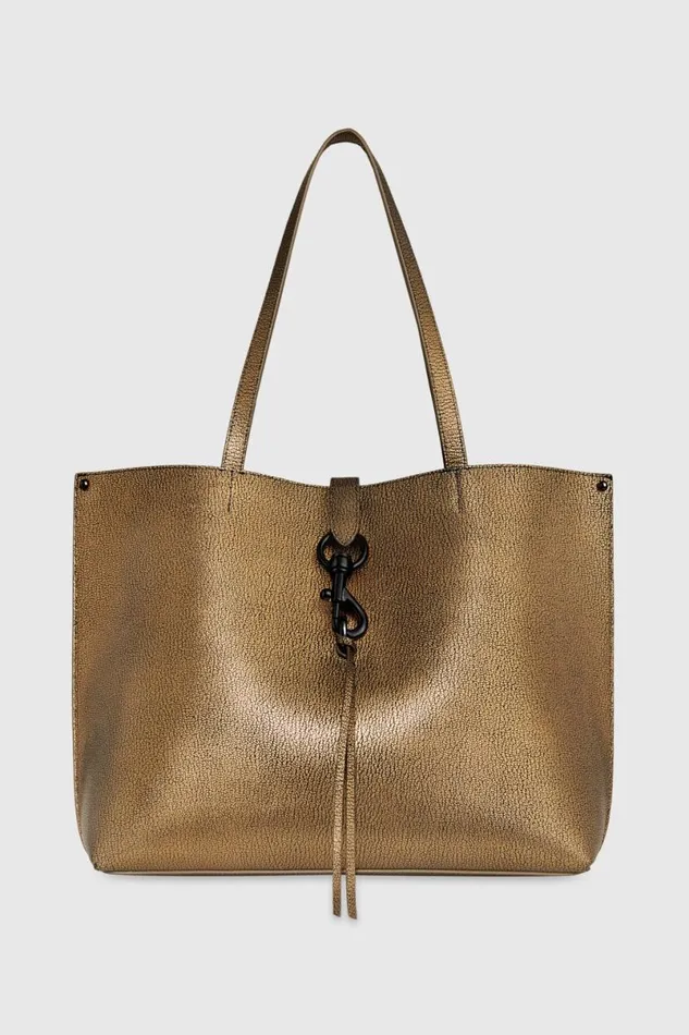 Handbags Tote Bags Rebecca Minkoff Megan Tote Goldblack Shellac