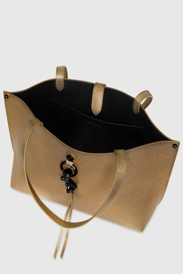 Handbags Tote Bags Rebecca Minkoff Megan Tote Goldblack Shellac