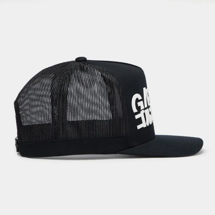Hats Men GFORE J4 COTTON TWILL TALL TRUCKER HAT Onyx Hats Men GFORE J4 COTTON TWILL TALL TRUCKER HAT Onyx