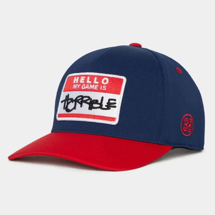 Hats MenWomen GFORE HELLO TWILL SNAPBACK HAT Twilight