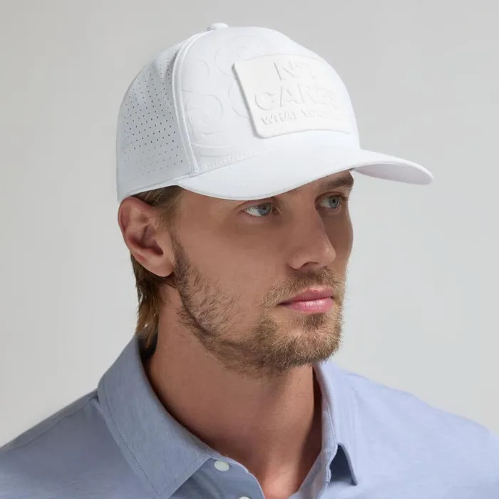 Hats MenWomen GFORE NO1 CARES PERFORATED FEATHERWEIGHT TECH SNAPBACK HAT Snow Hats MenWomen GFORE NO1 CARES PERFORATED FEATHERWEIGHT TECH SNAPBACK HAT Snow