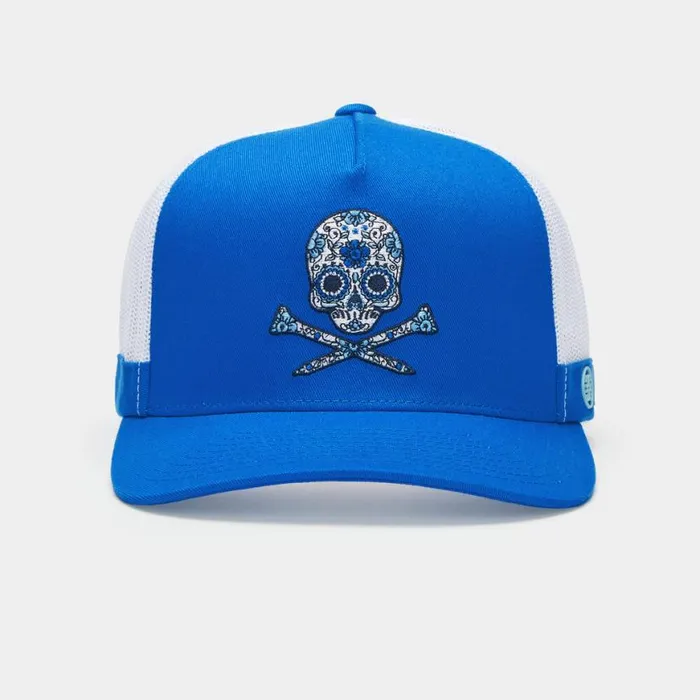 Hats MenWomen GFORE SUGAR SKULL and TEES COTTON TWILL TRUCKER HAT Racer Hats MenWomen GFORE SUGAR SKULL and TEES COTTON TWILL TRUCKER HAT Racer