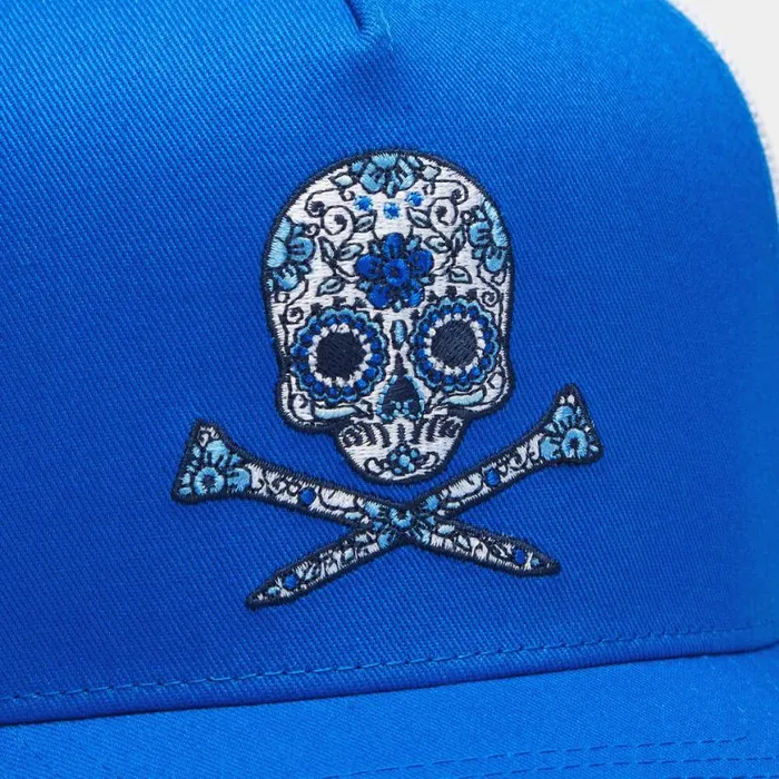Hats MenWomen GFORE SUGAR SKULL and TEES COTTON TWILL TRUCKER HAT Racer Hats MenWomen GFORE SUGAR SKULL and TEES COTTON TWILL TRUCKER HAT Racer