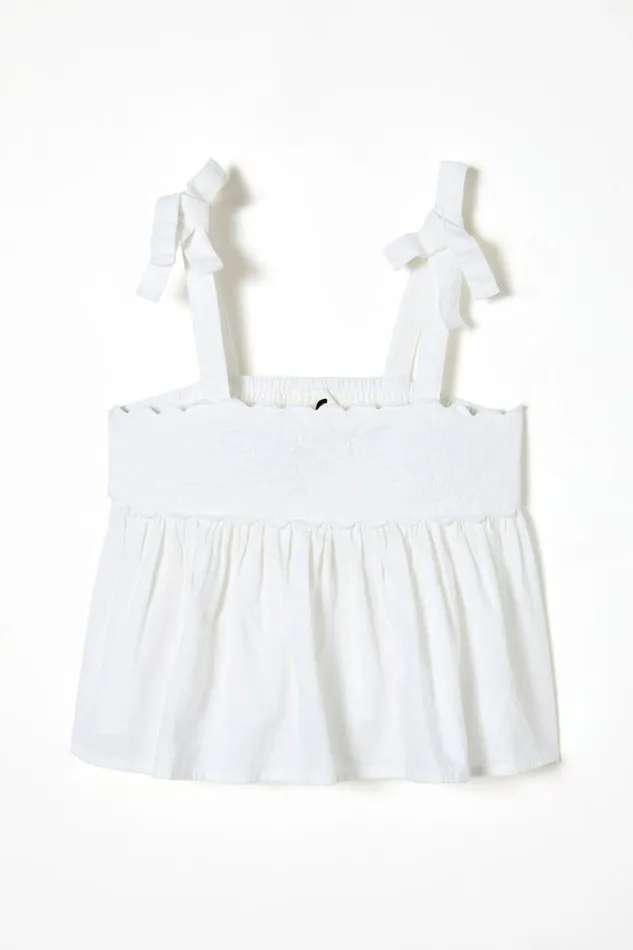 Havana Sleeveless Top White Girls Cotton On Tops and TShirts