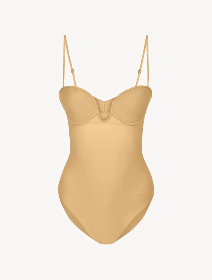Hazelcoloured Underwired Padded Ubra Bodysuit Lingerie La Perla Bodysuits and Bustiers Hazelcoloured Underwired Padded Ubra Bodysuit Lingerie La Perla Bodysuits and Bustiers