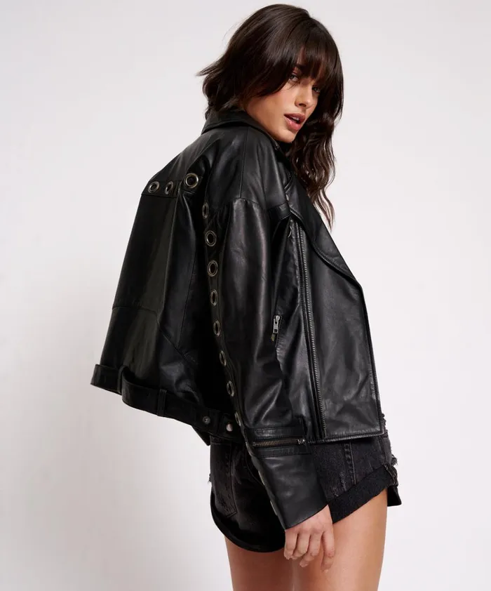 HEARTBREAK HOTEL LEATHER JACKET Women One Teaspoon Jackets HEARTBREAK HOTEL LEATHER JACKET Women One Teaspoon Jackets