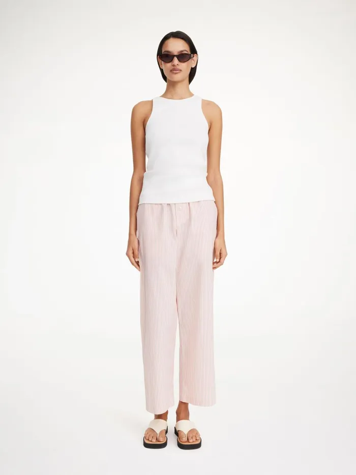 Helsy Organic Cotton Trousers Skinny Stripe Diva Women By Malene Birger Trousers