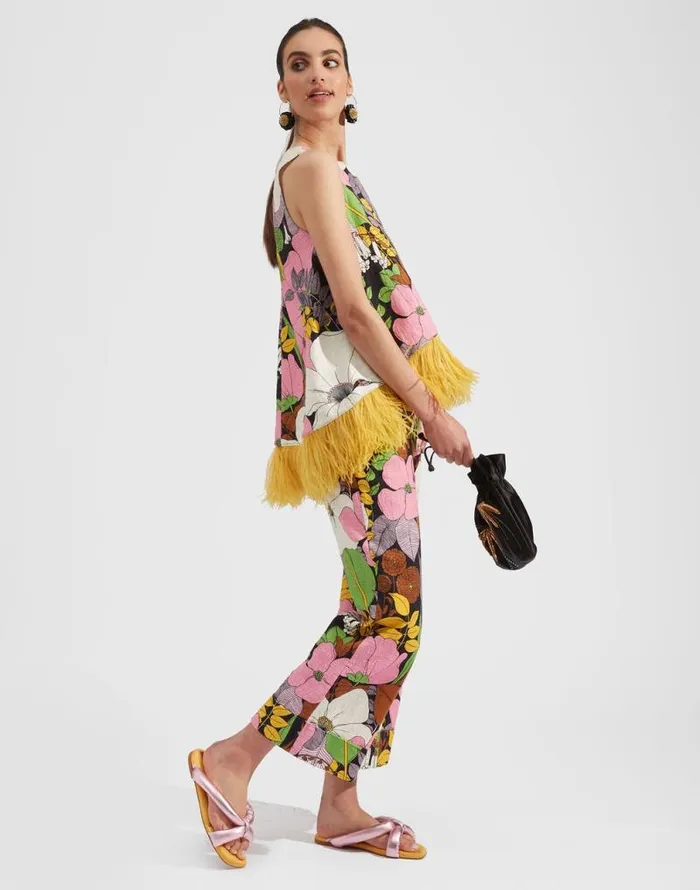 Hendrix Pants Big Flower Women La Double J Shorts and Pants Hendrix Pants Big Flower Women La Double J Shorts and Pants