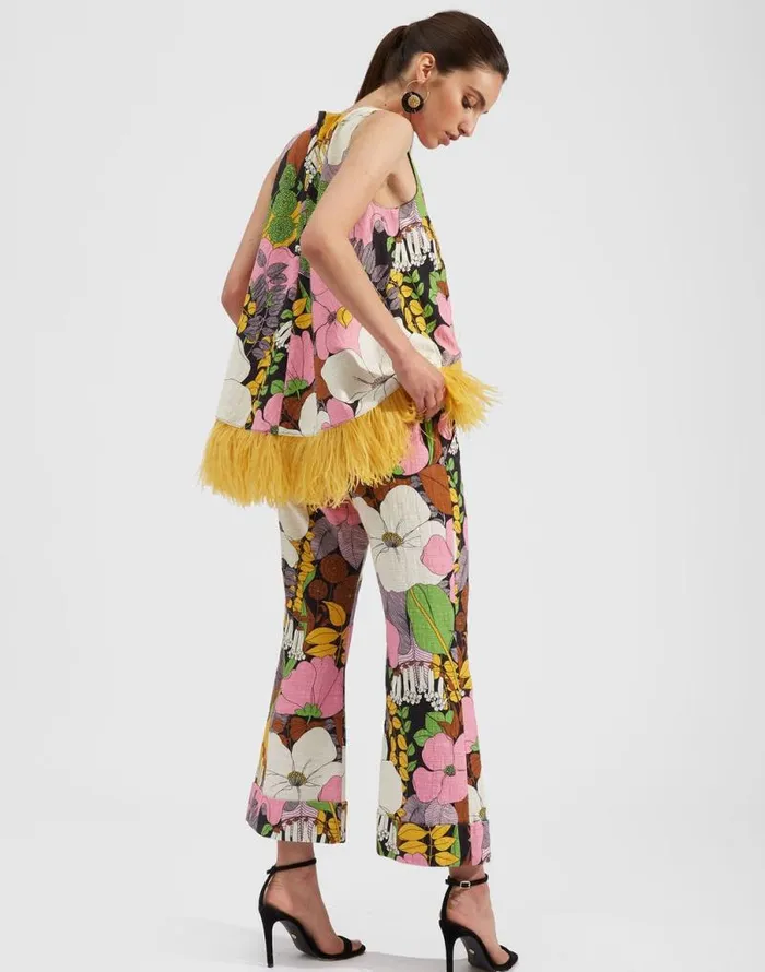 Hendrix Pants Big Flower Women La Double J Shorts and Pants Hendrix Pants Big Flower Women La Double J Shorts and Pants