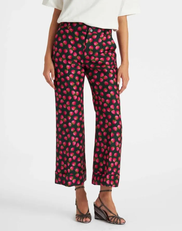 Hendrix Pants Lampone Mini Emerald Women La Double J Shorts and Pants