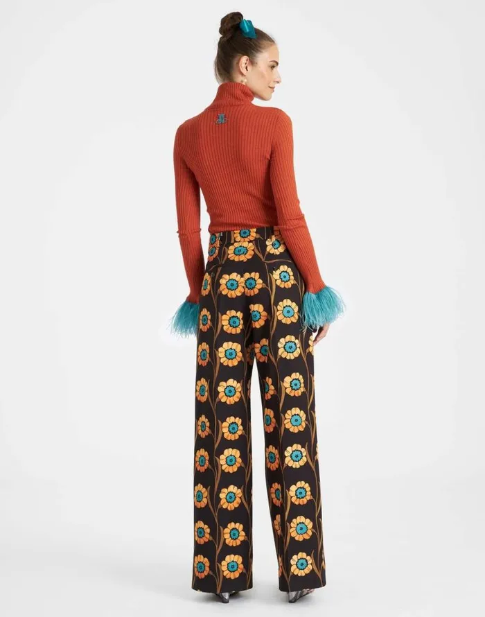 High Kick Top Orange Women La Double J Knitwear High Kick Top Orange Women La Double J Knitwear
