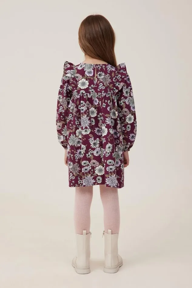 Holly Long Sleeve Dress Vintage Berryannie Floral Girls Cotton On Dresses