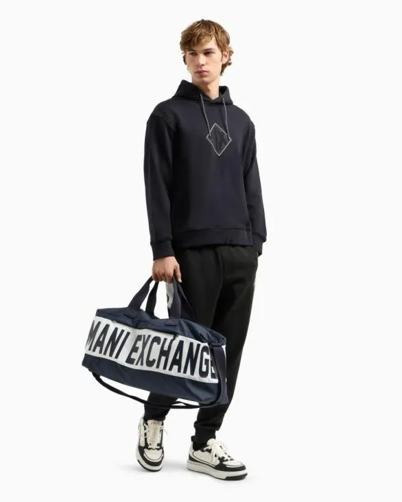 Hoodie With Maxi Logo On The Chest Navyblue Men Armani Matching Sets Hoodie With Maxi Logo On The Chest Navyblue Men Armani Matching Sets