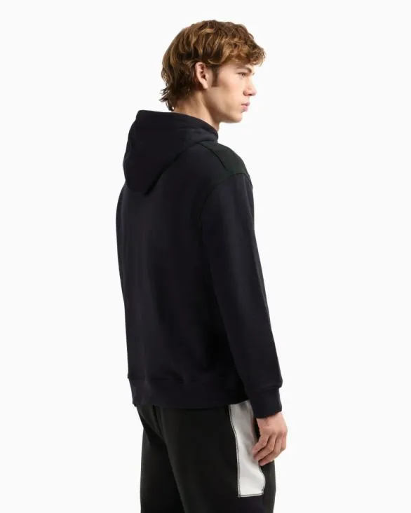 Hoodie With Maxi Logo On The Chest Navyblue Men Armani Matching Sets Hoodie With Maxi Logo On The Chest Navyblue Men Armani Matching Sets