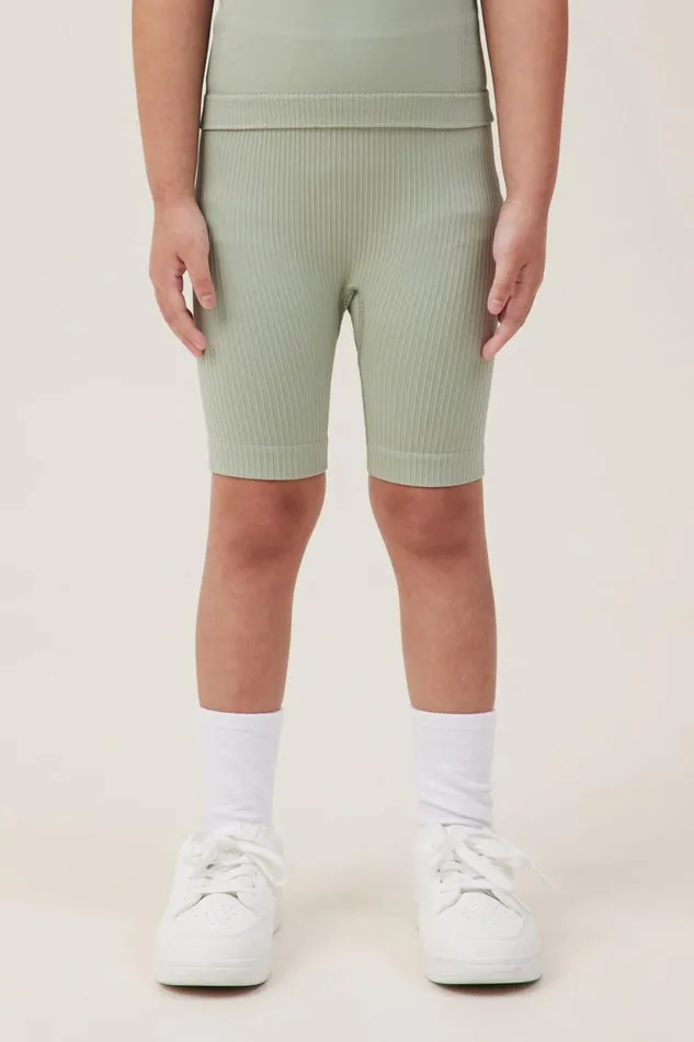 Isla Seamfree Bike Short Deep Sage Girls Cotton On Shorts Skirts and Playsuits