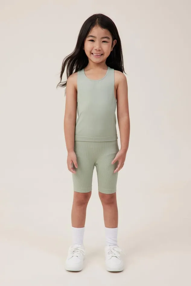 Isla Seamfree Bike Short Deep Sage Girls Cotton On Shorts Skirts and Playsuits