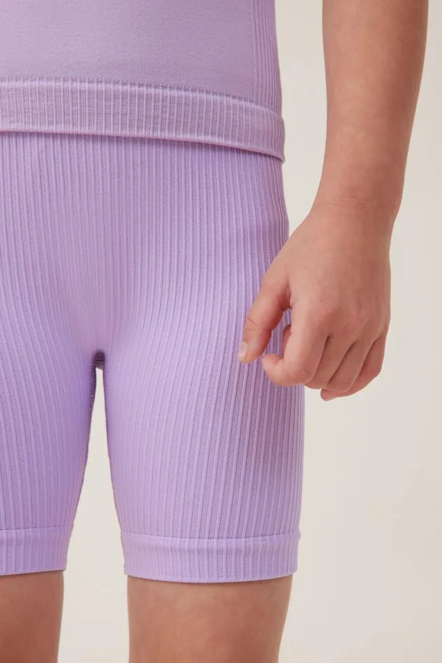 Isla Seamfree Bike Short Lilac Drop Girls Cotton On Shorts Skirts and Playsuits Isla Seamfree Bike Short Lilac Drop Girls Cotton On Shorts Skirts and Playsuits