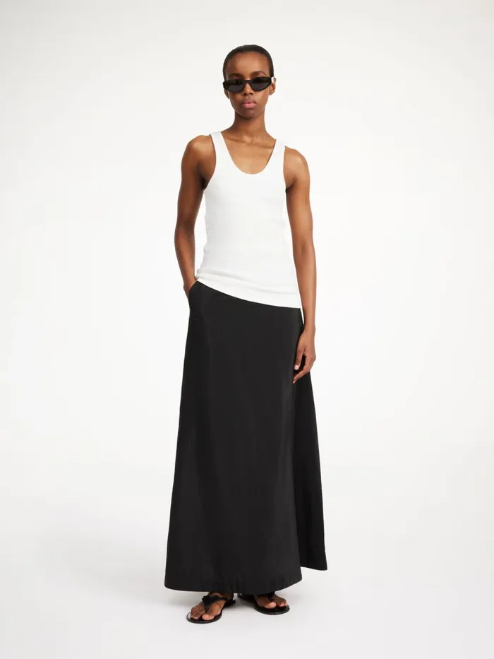 Isoldas Maxi Skirt Black Women By Malene Birger Skirts