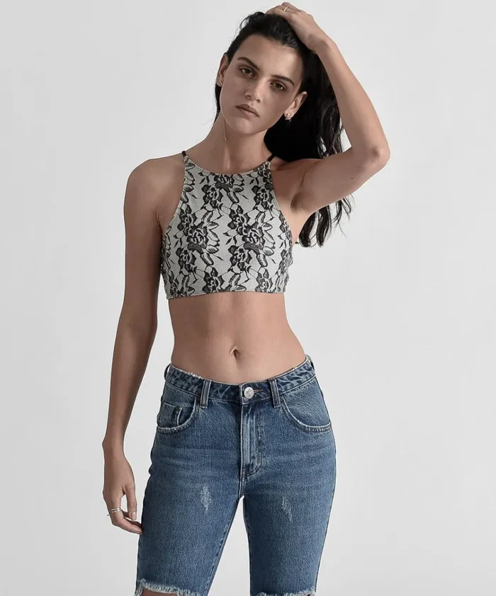 IVORY LOVER BOBBY CROP Women One Teaspoon Tops
