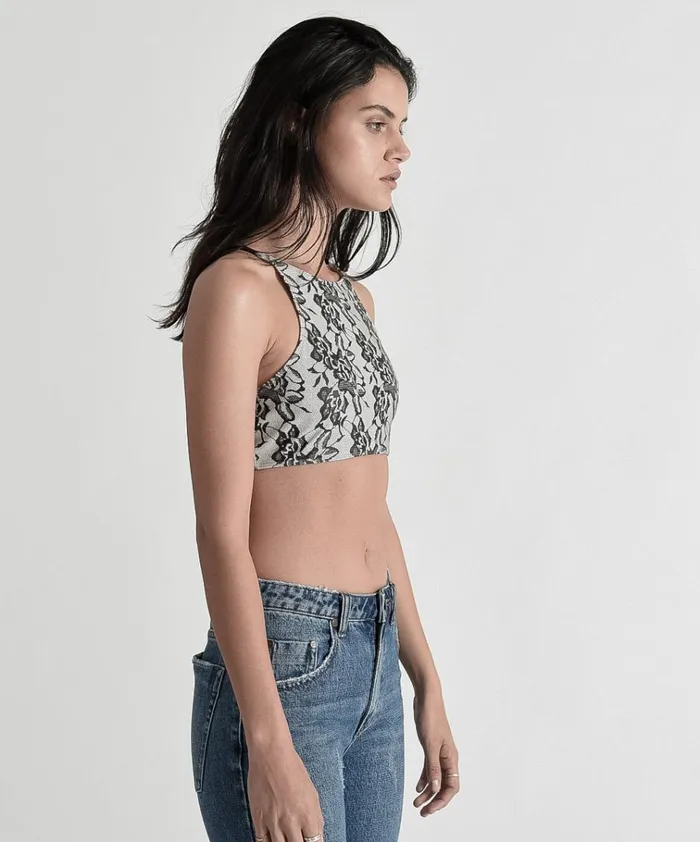 IVORY LOVER BOBBY CROP Women One Teaspoon Tops IVORY LOVER BOBBY CROP Women One Teaspoon Tops
