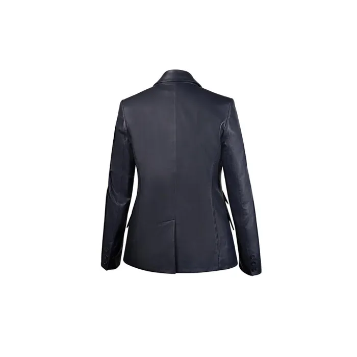 Jacket Women Moreschi Navy Blue Leather Woman Jacket