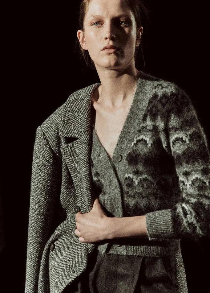Jackets and Outerwear Women Vince Italian Herringbone WoolBlend DoubleBreasted Coat Charcoal Jackets and Outerwear Women Vince Italian Herringbone WoolBlend DoubleBreasted Coat Charcoal
