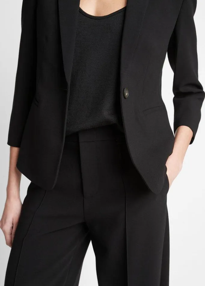 Jackets and Outerwear Women Vince Shrunken Blazer Black Jackets and Outerwear Women Vince Shrunken Blazer Black
