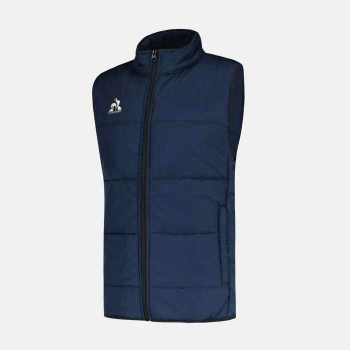 Jackets Men Le Coq Sportif Training Doudoune Sans Manche Homme Dress Blues