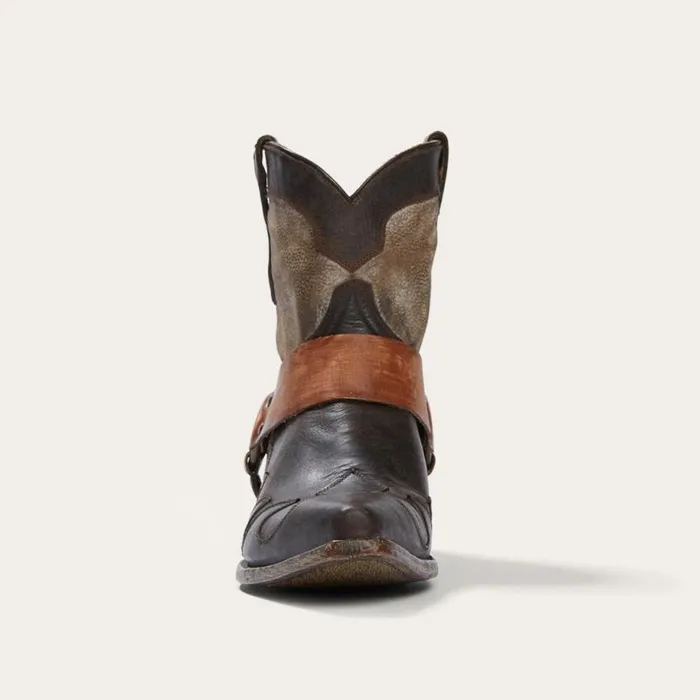 Jade Harness Ankle Boot Brown Women Stetson Western