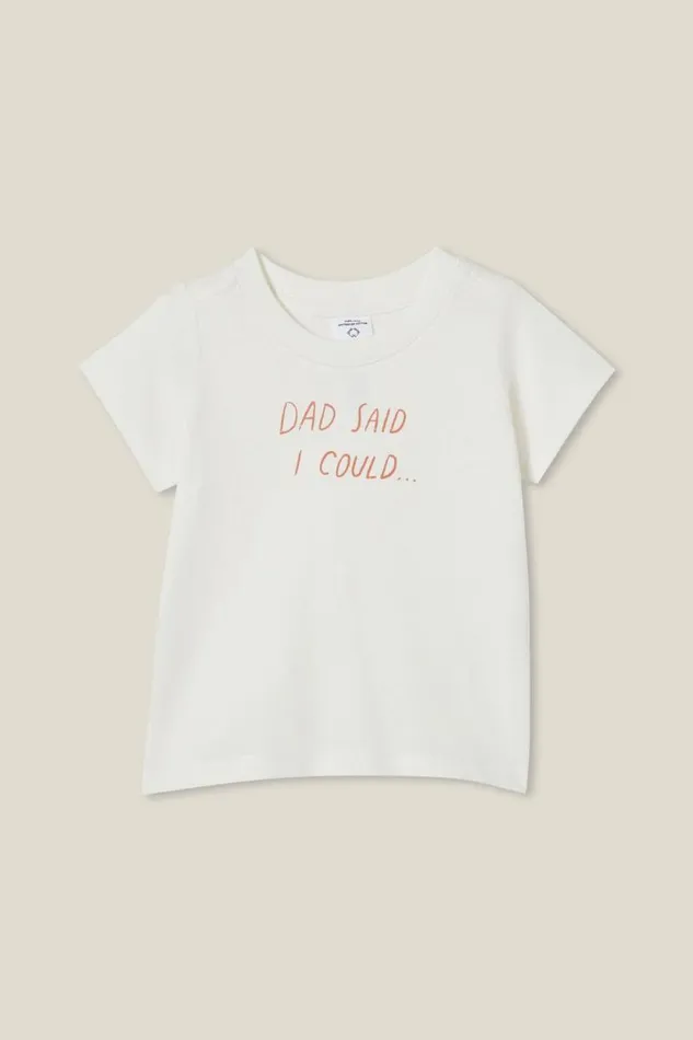 Jamie Short Sleeve Tee Vanilladad Said I Could Baby Cotton On Tops Jackets and Sweaters Jamie Short Sleeve Tee Vanilladad Said I Could Baby Cotton On Tops Jackets and Sweaters