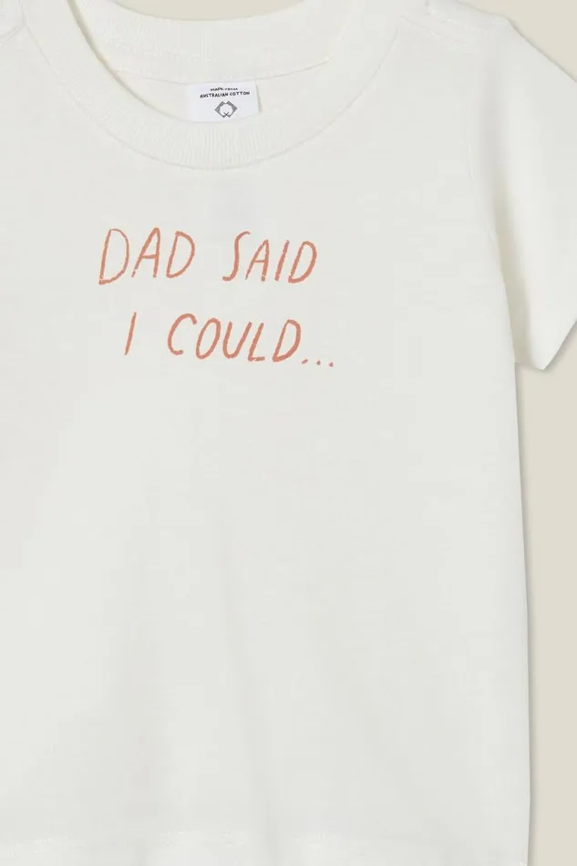Jamie Short Sleeve Tee Vanilladad Said I Could Baby Cotton On Tops Jackets and Sweaters Jamie Short Sleeve Tee Vanilladad Said I Could Baby Cotton On Tops Jackets and Sweaters