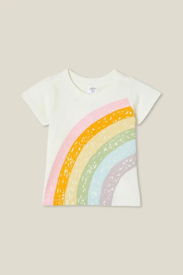 Jamie Short Sleeve Tee Vanillasketchy Rainbow Baby Cotton On Tops Jackets and Sweaters