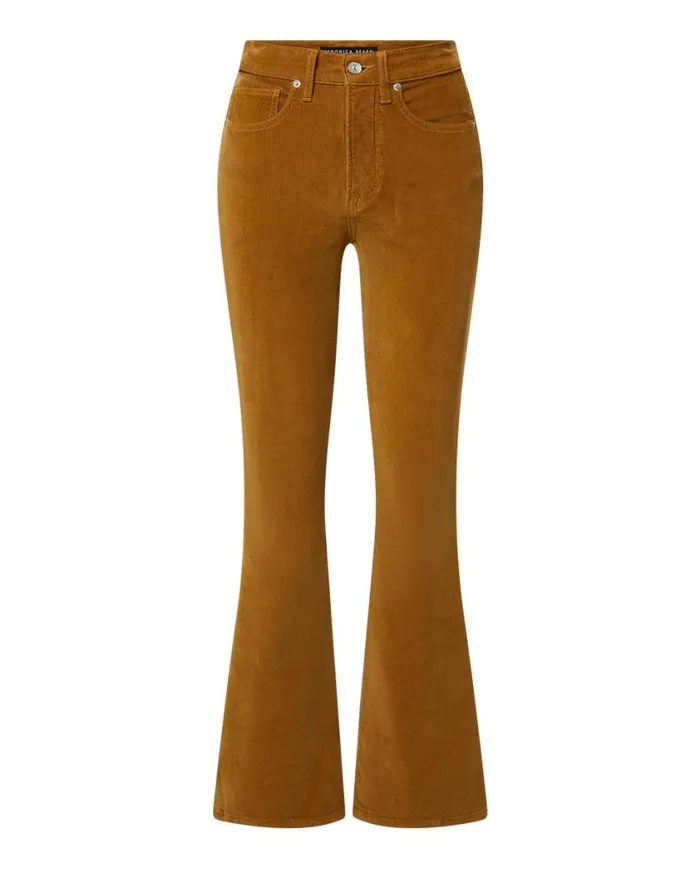 Jeans Shop Veronica Beard Carson Corduroy KickFlare Pant Camel