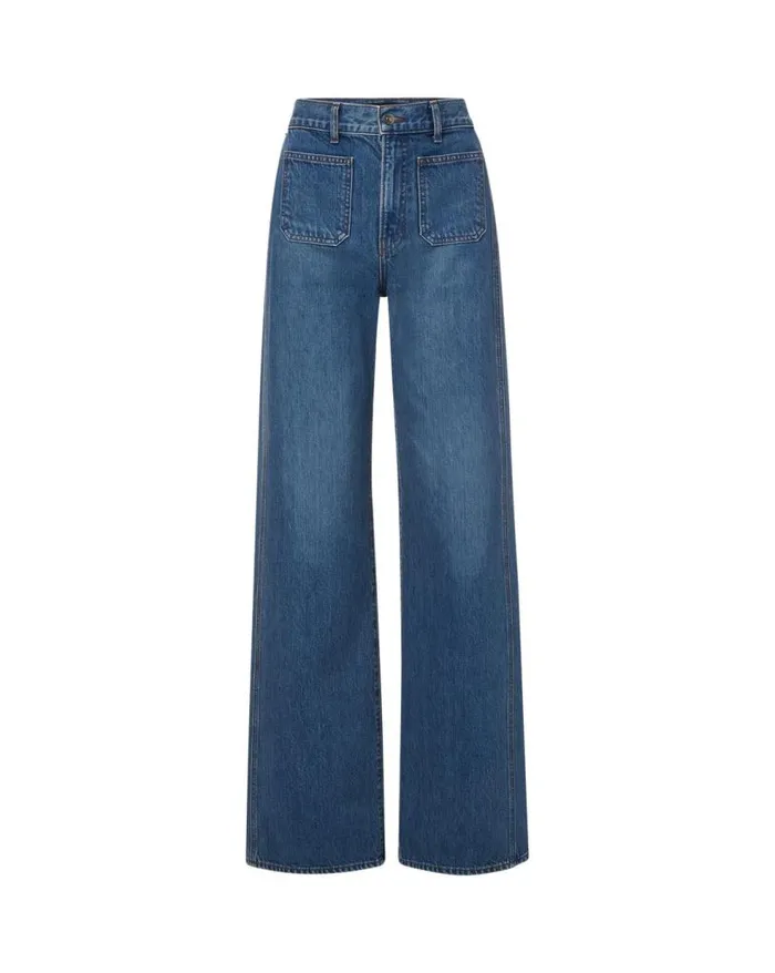 Jeans Shop Veronica Beard Taylor WideLeg Jean Thriller