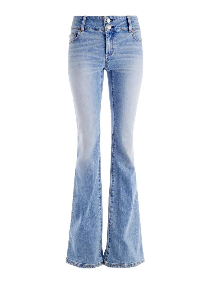 Jeans Women Alice Olivia STACEY LOW RISE BELL BOTTOM JEAN Bay Blue